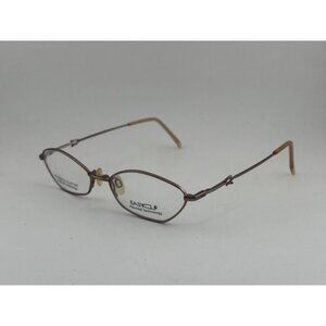 EASY CLIP - QU472 50-16-135 Rose Gold Metal Oval Glasses Frames